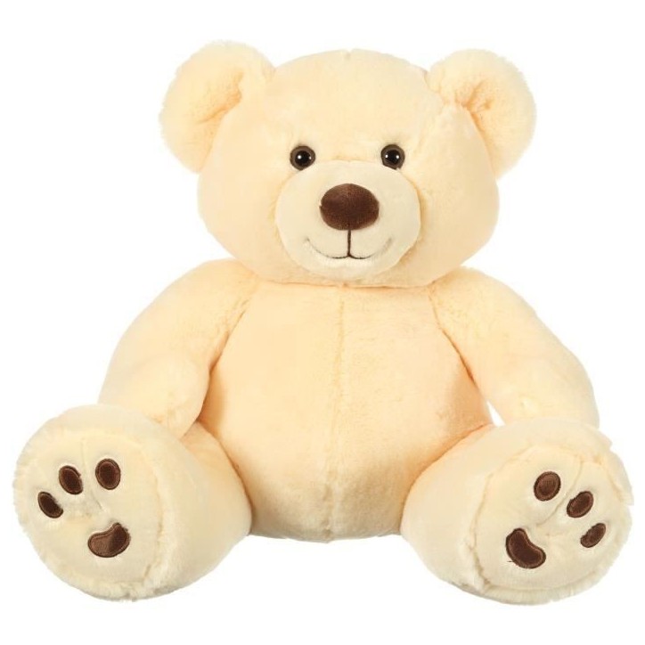 Peluche - GIPSY TOYS - Ours Patachon Creme 80 cm Peluche - GIPSY TOYS - Ours Patachon Creme 80 cm
