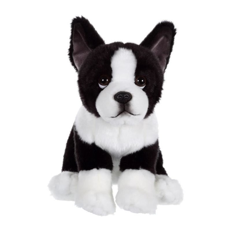 Peluche Chien Bouledogue Français - GIPSY TOYS - Assis, 25 cm Peluche Chien Bouledogue Français - GIPSY TOYS - Assis, 25 cm