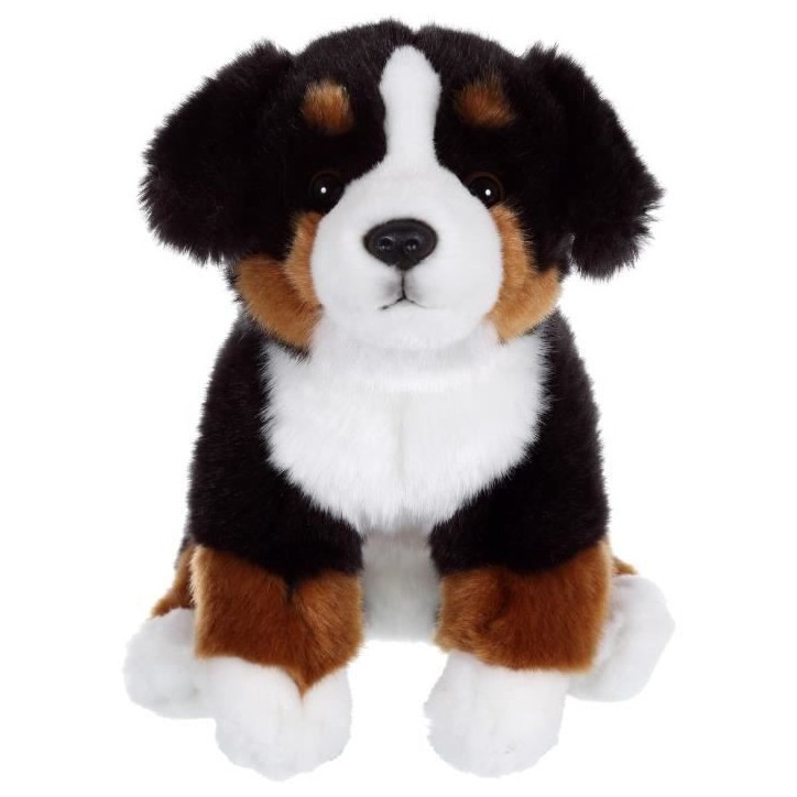 Peluche Chien Bouvier Bernois - GIPSY TOYS - Assis, 25 cm