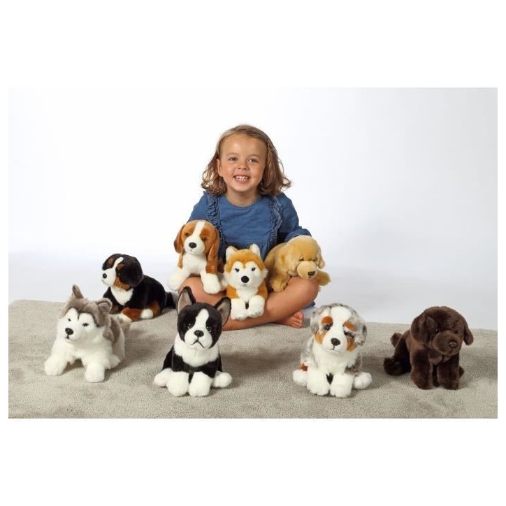 Peluche Chien Bouvier Bernois - GIPSY TOYS - Assis, 25 cm