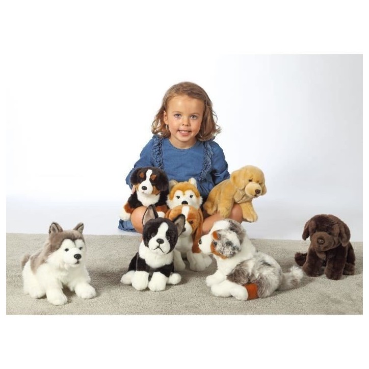 Peluche Chien Bouvier Bernois - GIPSY TOYS - Assis, 25 cm