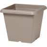 Pot de fleurs carré - GARDEN ID - Teramo Taupe - 40 x 35 cm - Résist