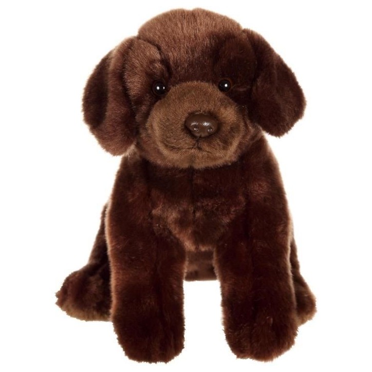 Peluche Chien Labrador Marron - GIPSY TOYS - Assis, 25 cm