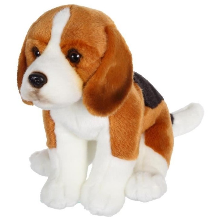 Peluche Chien Beagle - GIPSY TOYS - Assis, 25 cm