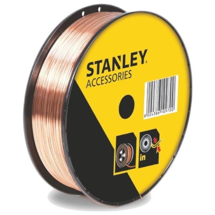 STANLEY 460628 Bobine fil acier pour soudure MIG/MAG sans gaz - Ø 0,9 mm - 0,9 kg