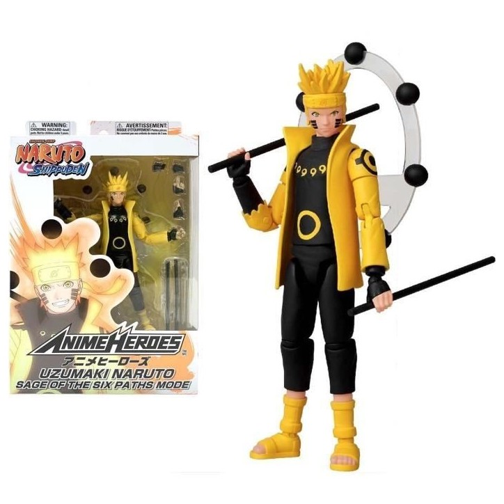 Figurine Anime Heroes Naruto Shippuden - Mode Sage des six chemins - BANDAI Figurine Anime Heroes Naruto Shippuden - Mode Sage des six chemins - BANDAI