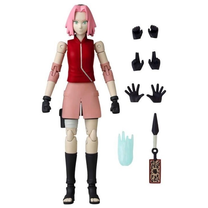 Figurine Anime Heroes - BANDAI - Naruto Shippuden - Haruno Sakura - 16 points d'articulation Figurine Anime Heroes - BANDAI - Naruto Shippuden - Haruno Sakura - 16 points d'articulation