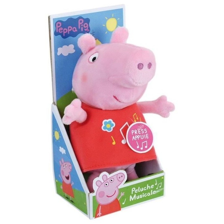 PEPPA PIG Peluche musicale ± 20 cm PEPPA PIG Peluche musicale ± 20 cm