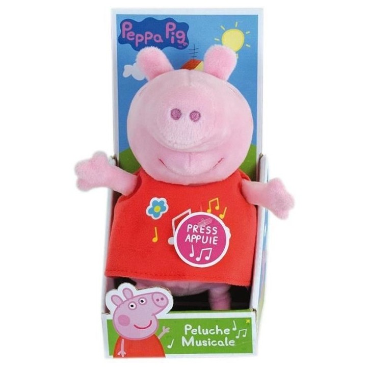 PEPPA PIG Peluche musicale ± 20 cm PEPPA PIG Peluche musicale ± 20 cm