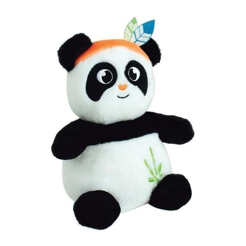 Peluche bouillotte INDIAN PANDA - JEMINI - H 21 cm - Blanc et noir - B Peluche bouillotte INDIAN PANDA - JEMINI - H 21 cm - Blanc et noir - B