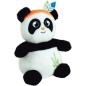 Peluche bouillotte INDIAN PANDA - JEMINI - H 21 cm - Blanc et noir - Bébé Peluche bouillotte INDIAN PANDA - JEMINI - H 21 cm - Blanc et noir - Bébé