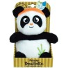 Peluche bouillotte INDIAN PANDA - JEMINI - H 21 cm - Blanc et noir - B