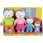 Coffret famille 4 Peluches - T'Choupi - JEMINI - +/- 19 cm Coffret famille 4 Peluches - T'Choupi - JEMINI - +/- 19 cm