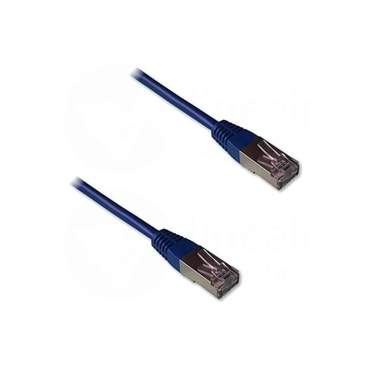 Câble RJ45 - LINEAIRE - Pack de 4 - Catégorie 6 - Blindé - 2 metres - Multicolore