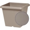 Pot de fleurs carré - GARDEN ID - Teramo Taupe - 40 x 35 cm - Résist