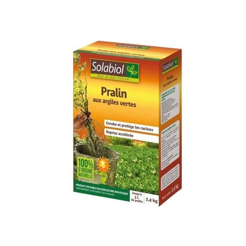Solabiol SOPRAL3 Pralin Aux Argiles Vertes - Jusqu'a 3L - 2, 4kg Solabiol SOPRAL3 Pralin Aux Argiles Vertes - Jusqu'a 3L - 2, 4kg