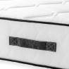 Ensemble matelas sommier 140 x 200 cm Hauteur 24 cm - ressorts ensach