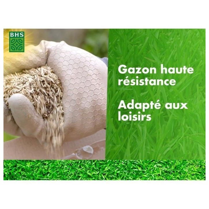 Gazon - BHS - Haute résistance 10KG - Usage Intesif Gazon - BHS - Haute résistance 10KG - Usage Intesif