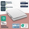 Ensemble matelas sommier 140 x 200 cm Hauteur 24 cm - ressorts ensach