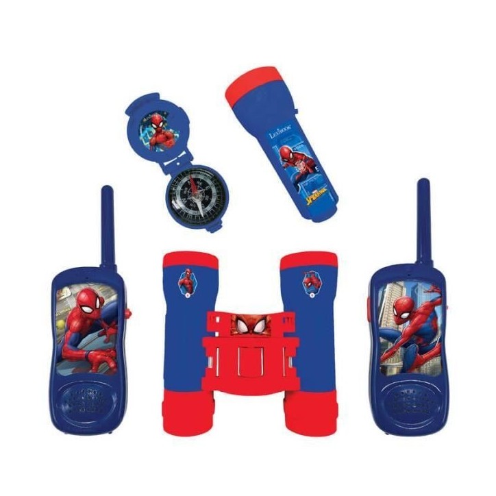 Kit d'aventurier Spider-Man - Talkie-Walkies, jumelles, lampe torche et boussole