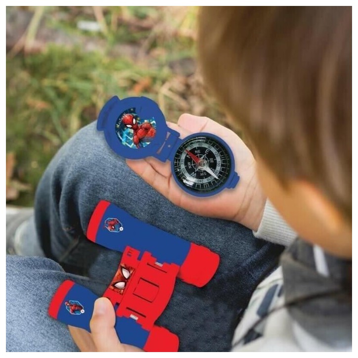 Kit d'aventurier Spider-Man - Talkie-Walkies, jumelles, lampe torche et boussole
