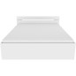 Demeyere Lit adulte MICHIGAN - 160 x 200 cm - Multiples rangements - Blanc