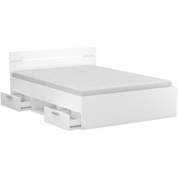 Demeyere Lit adulte MICHIGAN - 160 x 200 cm - Multiples rangements - B