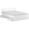 Demeyere Lit adulte MICHIGAN - 160 x 200 cm - Multiples rangements - B