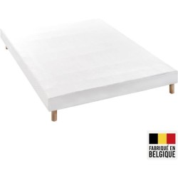 Ensemble matelas sommier 140 x 190 cm Hauteur 19 cm - ressorts ensach