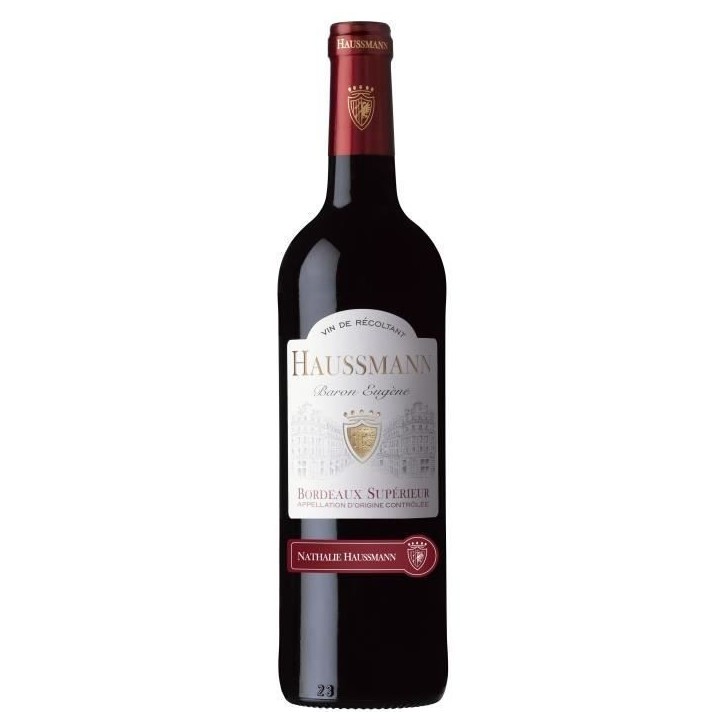 Haussmann Baron Eugene Bordeaux Supérieur - Vin rouge de Bordeaux