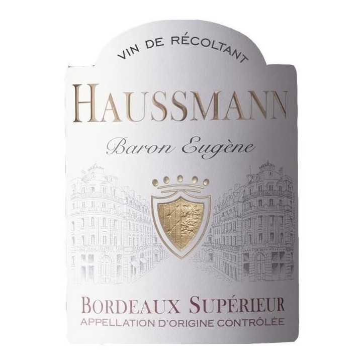 Haussmann Baron Eugene Bordeaux Supérieur - Vin rouge de Bordeaux