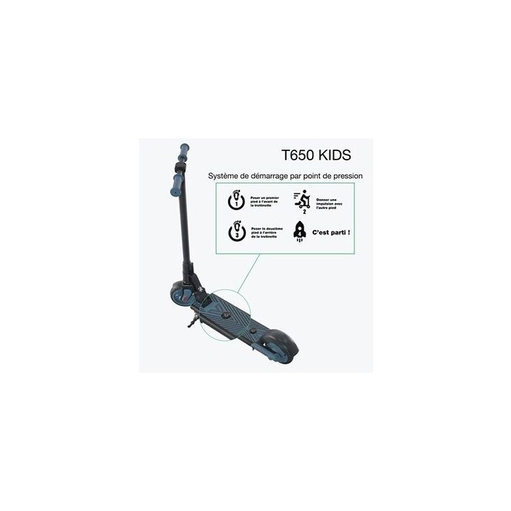 Trottinette électrique - WISPEED - T650 - 180 W max - 6'' - Bleu Trottinette électrique - WISPEED - T650 - 180 W max - 6'' - Bleu