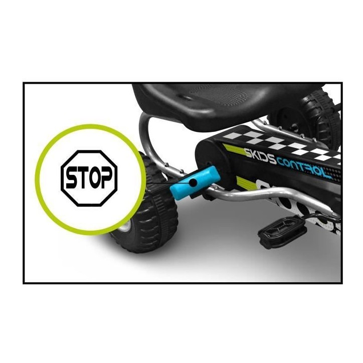 Go Kart a pédales - STAMP - SKIDS CONTROL - Siege réglable - Frein a main - Cadre acier
