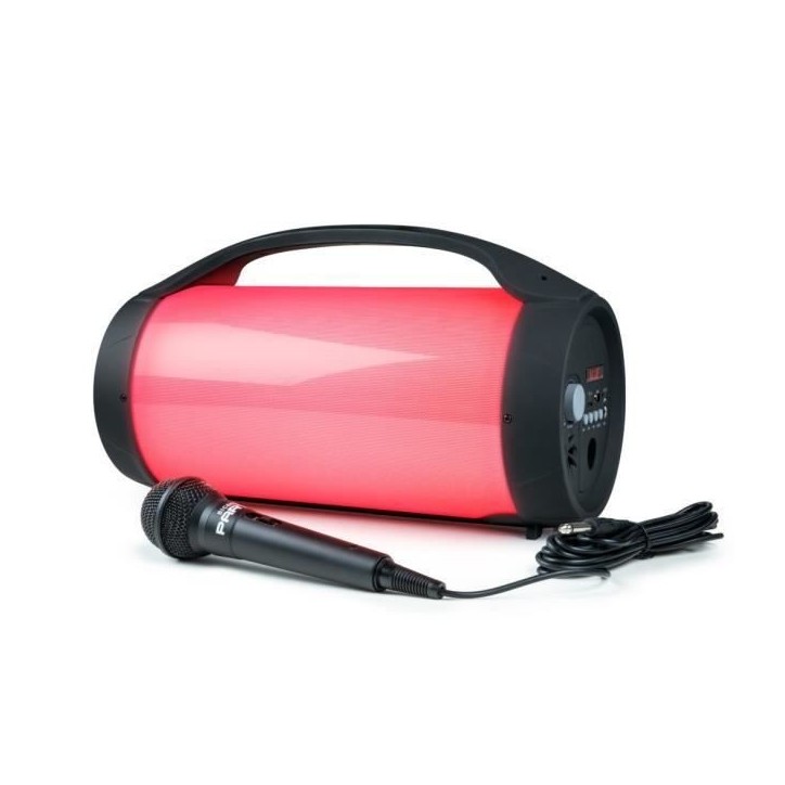 Enceinte sans fil BIGBEN PARTYBTPRO - Bluetooth - USB - Micro SD - AUX-IN - 38cm - 75W - Avec micro filaire Enceinte sans fil BIGBEN PARTYBTPRO - Bluetooth - USB - Micro SD - AUX-IN - 38cm - 75W - Avec micro filaire