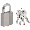 Cadenas en laiton nickelé 40mm - MASTER LOCK - Anse hexagonale - Haut