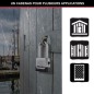 Cadenas Haute Sécurité - MASTER LOCK - M176EURDLH - Zinc - Anse XL - Extérieur Cadenas Haute Sécurité - MASTER LOCK - M176EURDLH - Zinc - Anse XL - Extérieur