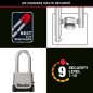 Cadenas Haute Sécurité - MASTER LOCK - M176EURDLH - Zinc - Anse XL - Extérieur Cadenas Haute Sécurité - MASTER LOCK - M176EURDLH - Zinc - Anse XL - Extérieur