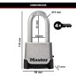 Cadenas Haute Sécurité - MASTER LOCK - M176EURDLH - Zinc - Anse XL - Extérieur Cadenas Haute Sécurité - MASTER LOCK - M176EURDLH - Zinc - Anse XL - Extérieur