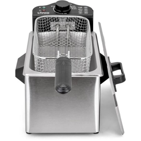 Friteuse 3 L - LIVOO - DOC216 - 2000W - 3L - Cuve amovible en acier in
