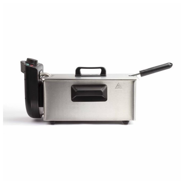 Friteuse 3 L - LIVOO - DOC216 - 2000W - 3L - Cuve amovible en acier inoxydable - Panier a friture amovible - Thermostat réglabl