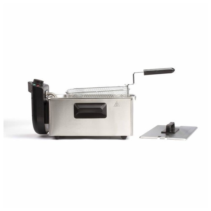 Friteuse 3 L - LIVOO - DOC216 - 2000W - 3L - Cuve amovible en acier inoxydable - Panier a friture amovible - Thermostat réglabl