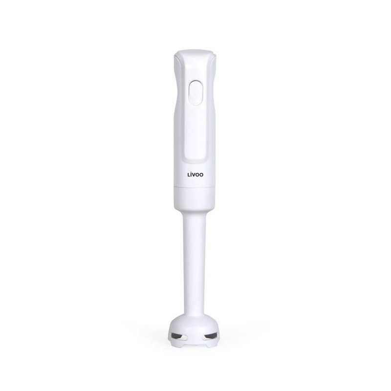 Mixeur plongeant - LIVOO - 300 W - 2 lames inox - 1 vitesse - Blanc Mixeur plongeant - LIVOO - 300 W - 2 lames inox - 1 vitesse - Blanc