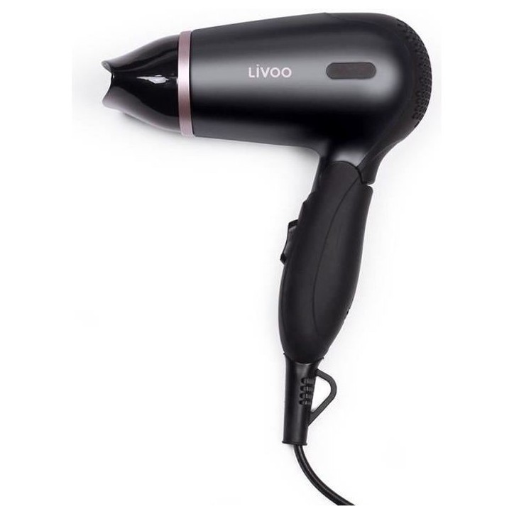 Seche-cheveux de voyage LIVOO DOS175 - 2 vitesses - Bi-voltage 120/230 Volts - Poignée ergonomique pliable Seche-cheveux de voyage LIVOO DOS175 - 2 vitesses - Bi-voltage 120/230 Volts - Poignée ergonomique pliable