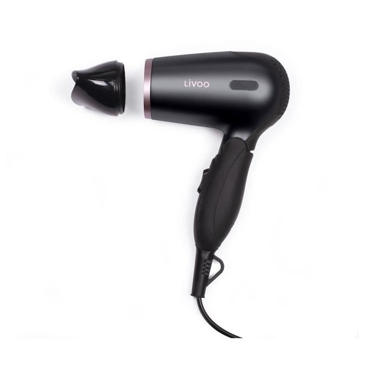 Seche-cheveux de voyage LIVOO DOS175 - 2 vitesses - Bi-voltage 120/230 Volts - Poignée ergonomique pliable Seche-cheveux de voyage LIVOO DOS175 - 2 vitesses - Bi-voltage 120/230 Volts - Poignée ergonomique pliable