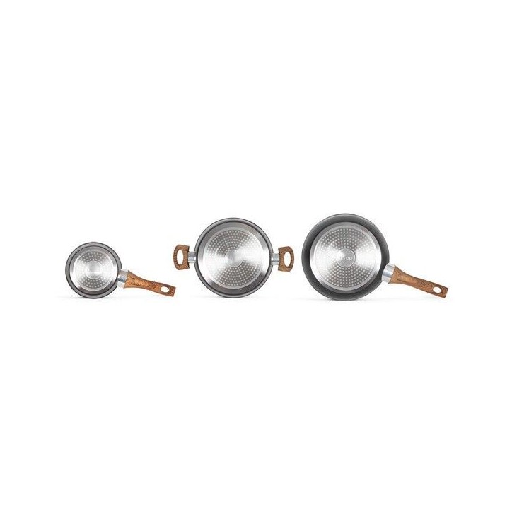 Batterie de cuisine - Induction - LIVOO - MEP147 - Aluminium antiadhésif - 5 pieces - 1 casserole Ø16 - 1 poele Ø24 - 1 faito Batterie de cuisine - Induction - LIVOO - MEP147 - Aluminium antiadhésif - 5 pieces - 1 casserole Ø16 - 1 poele Ø24 - 1 faito