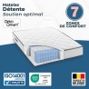 Ensemble matelas sommier 140 x 190 cm Hauteur 27 cm - ressorts ensach