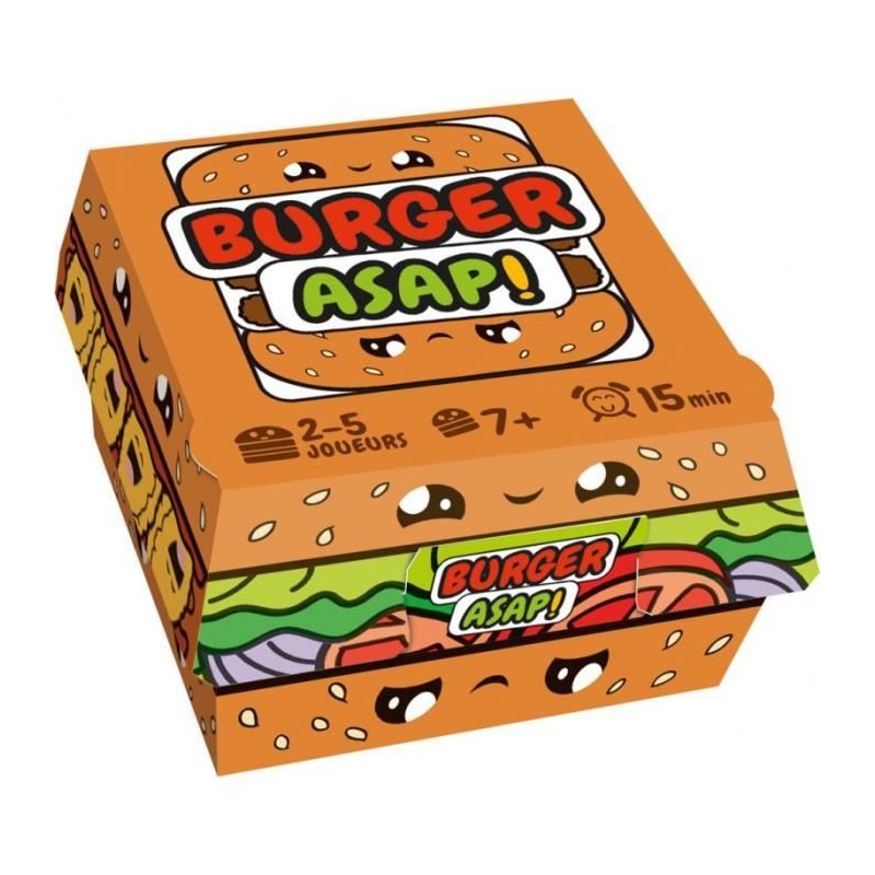 Burger ASAP - Asmodee - Jeu de rapidité - Des 7ans Burger ASAP - Asmodee - Jeu de rapidité - Des 7ans