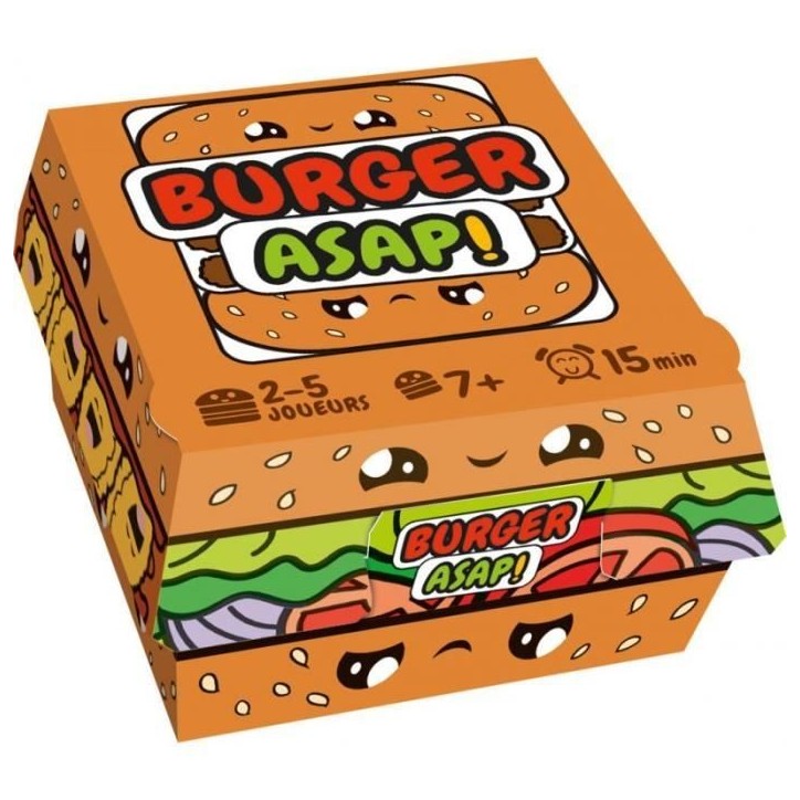 Burger ASAP - Asmodee - Jeu de rapidité - Des 7ans Burger ASAP - Asmodee - Jeu de rapidité - Des 7ans