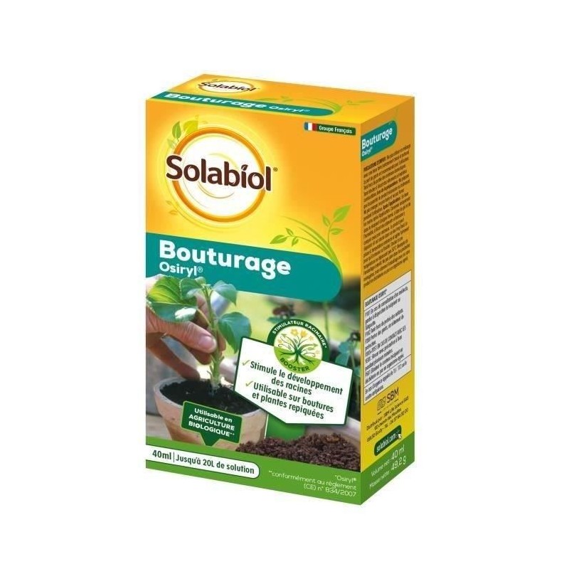 SOLABIOL SOBOUTU40 Bouturage Osiryl 40mL, Stimulateur racinaire SOLABIOL SOBOUTU40 Bouturage Osiryl 40mL, Stimulateur racinaire