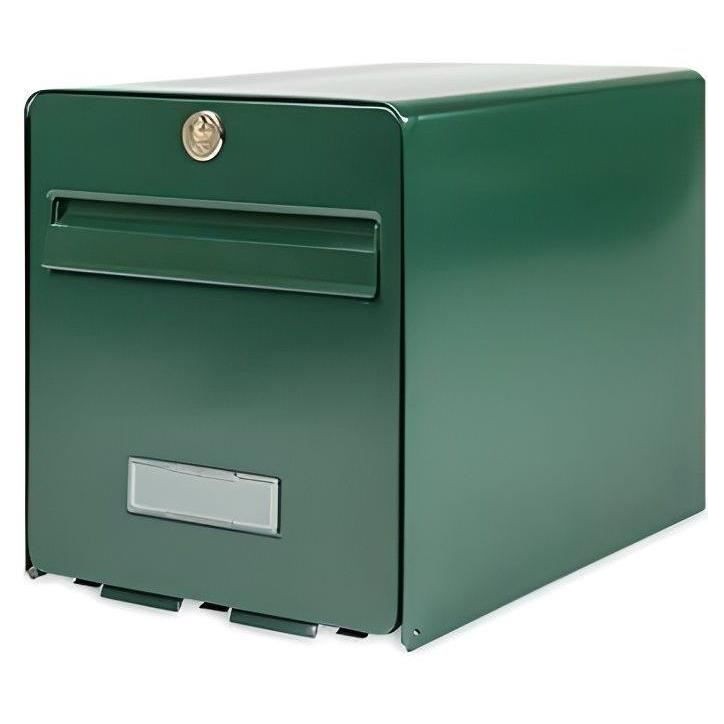 BURG WACHTER Boîte aux lettres Favor en acier galvanisé - 1 porte - Vert BURG WACHTER Boîte aux lettres Favor en acier galvanisé - 1 porte - Vert